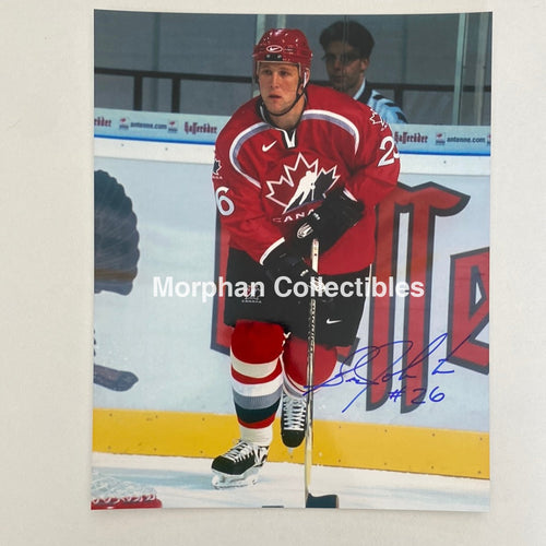 Greg Johnston - Autographed 8X10 Photo Team Canada