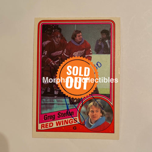 Greg Stefan - Autographed Card 1984-85 Opc