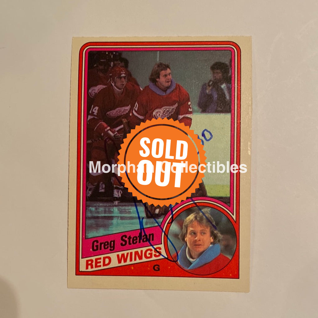 Greg Stefan - Autographed Card 1984-85 Opc