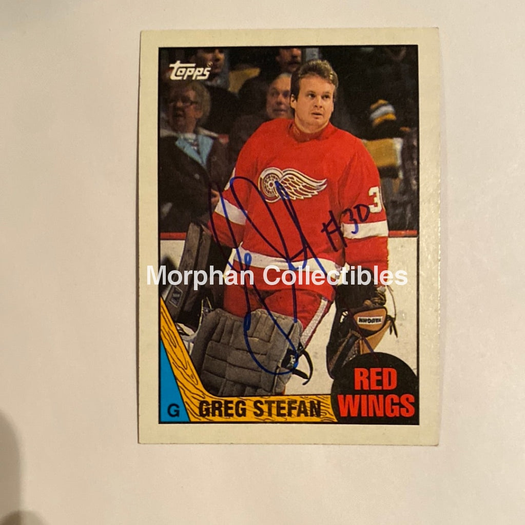 Greg Stefan - Autographed Card 1987-88 Topps