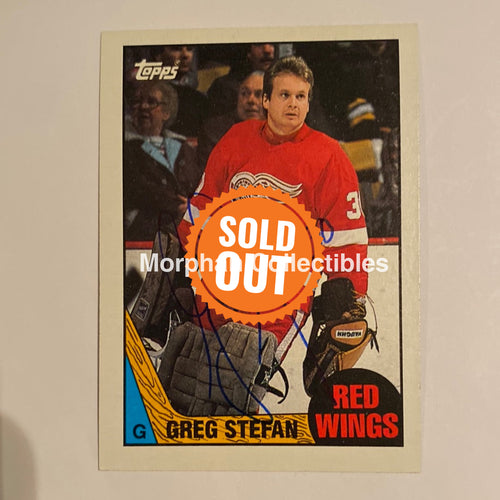 Greg Stefan - Autographed Card 1987-88 Topps