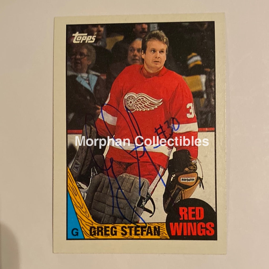 Greg Stefan - Autographed Card 1987-88 Topps