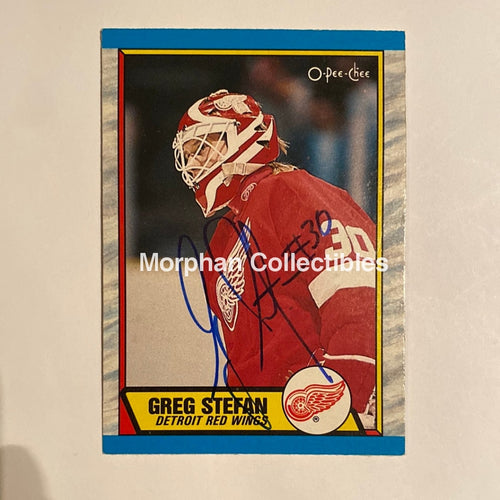 Greg Stefan - Autographed Card 1989-90 Opc