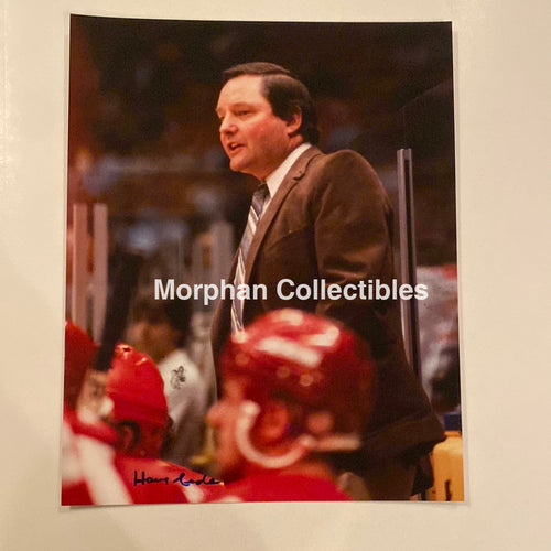 Harry Neale - Autographed 8X10 Detroit Red Wings Photo