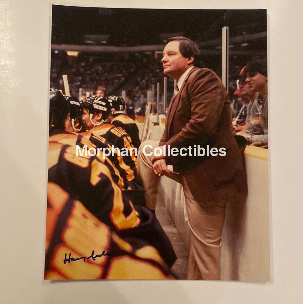 Harry Neale - Autographed 8X10 Vancouver Canucks Photo