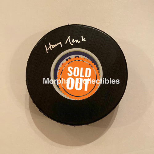 Harry Neale - Autographed Puck Hnic