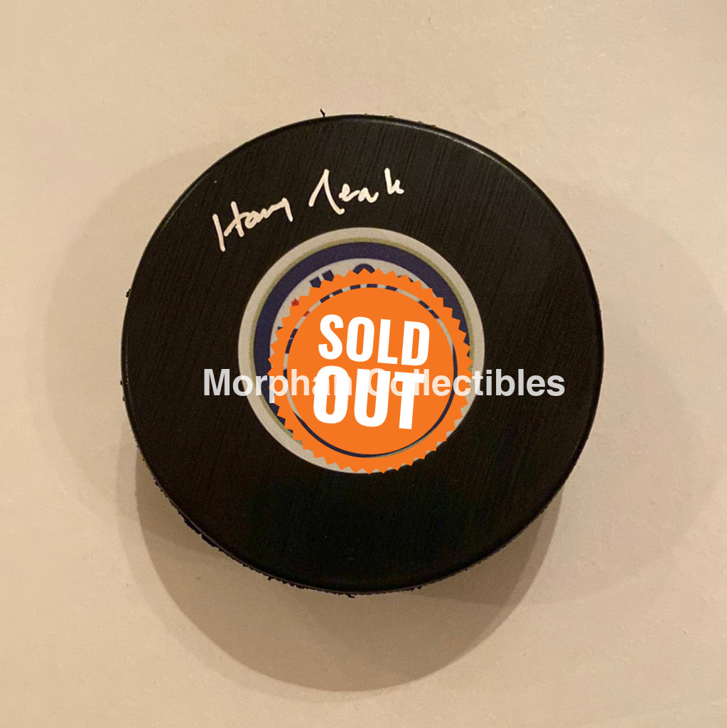 Harry Neale - Autographed Puck Hnic