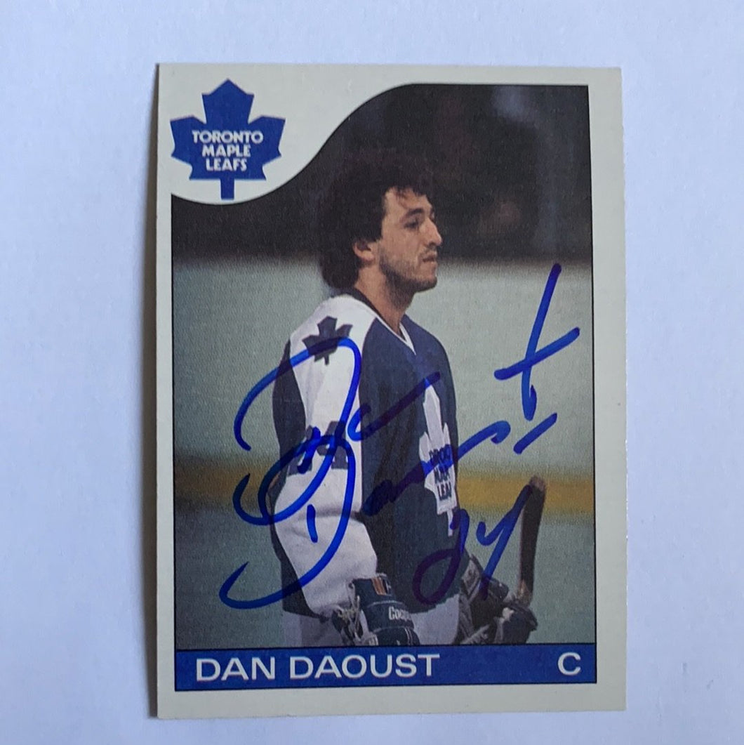 Dan Daoust - Autographed Card 1985-86 Topps