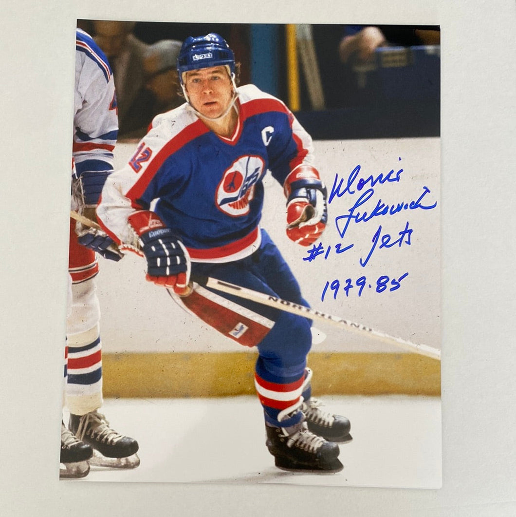 Morris Lukowich - Autographed 8X10 Photo Winnipeg Jets