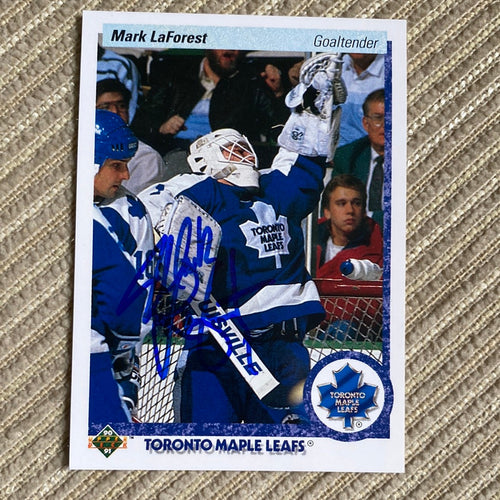 Mark Laforest - Autographed Card Ud 1990-91