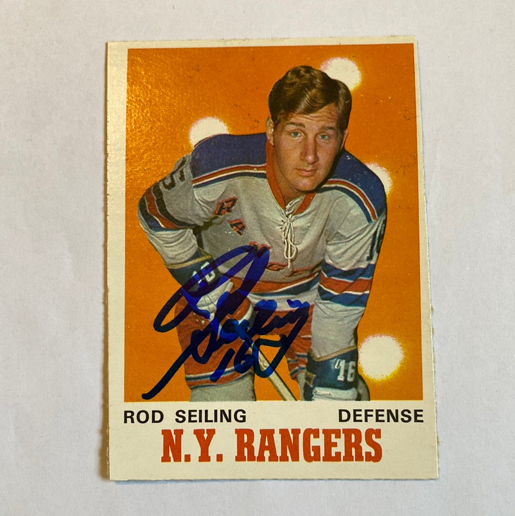 Rod Seiling - Autographed Card 1970-71 Opc