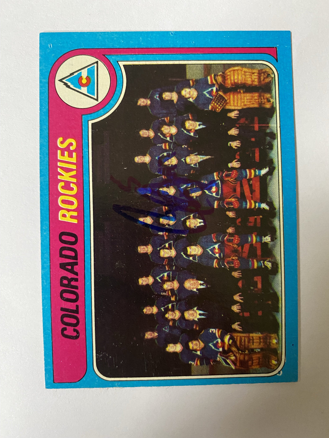 Barry Beck - Autographed Card Topps 1979-80 Team