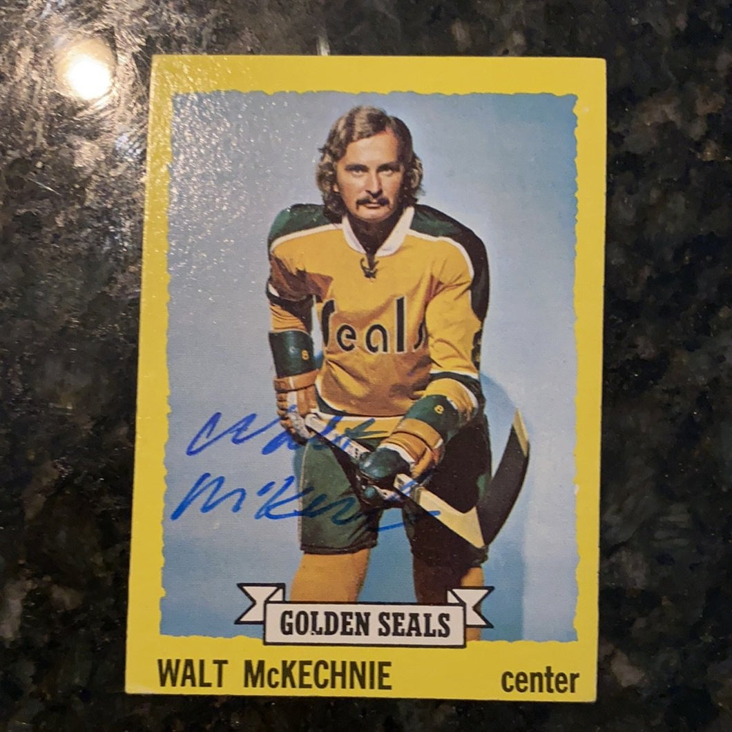 Walt Mckechnie - Autographed Card 1973-74 Topps