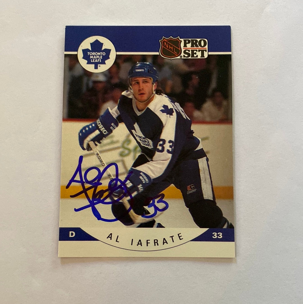 Al Iafrate - Autographed Card 1990-91 Pro Set