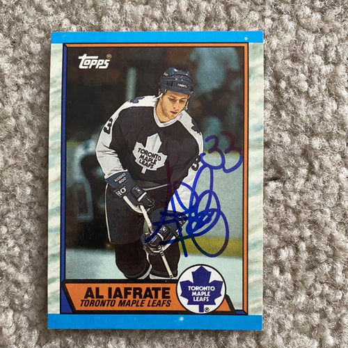Al Iafrate - Autographed Card 1989-90 Topps