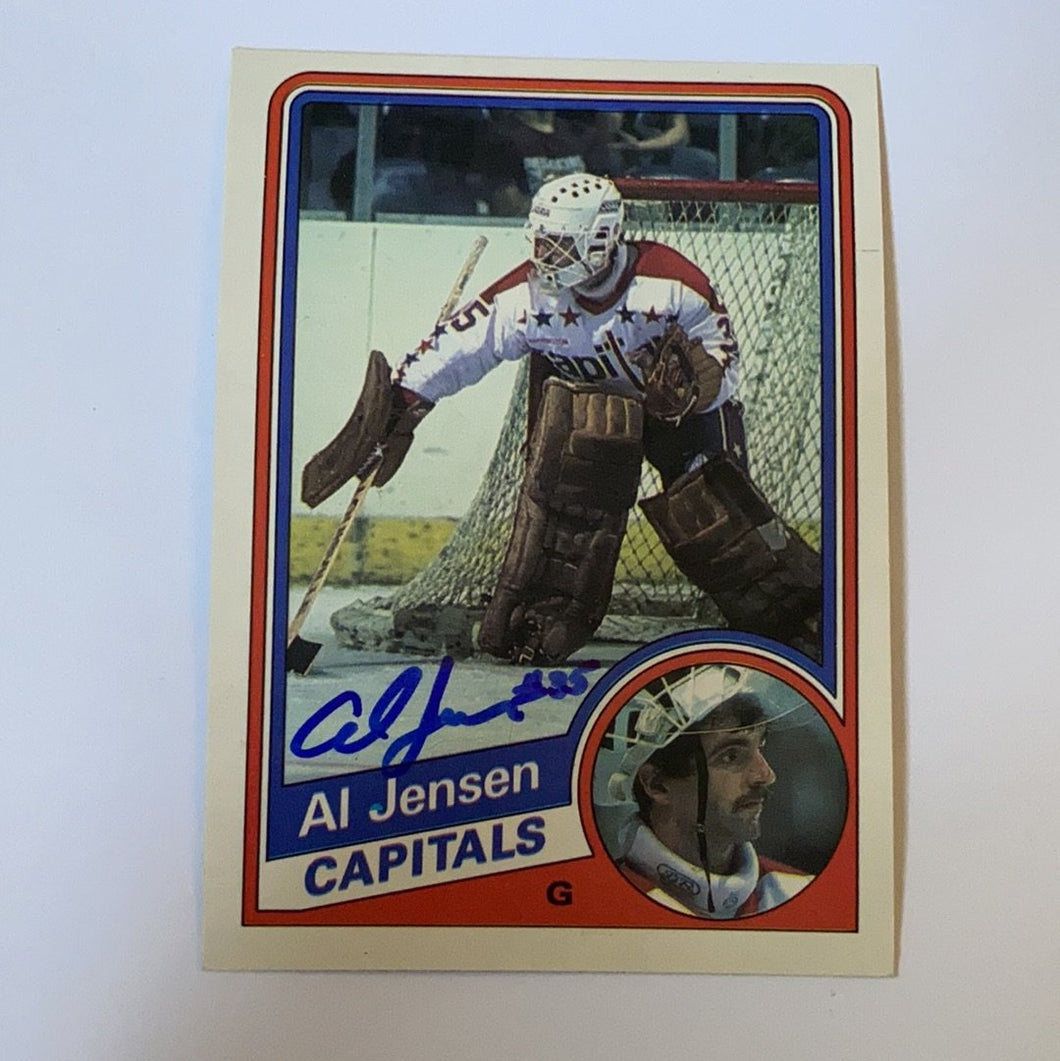 Al Jensen - Autographed Card 1984-85 Opc
