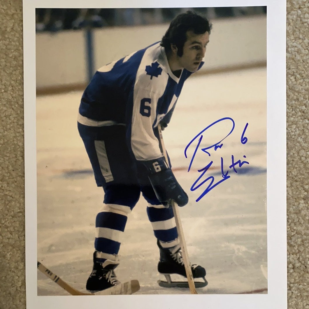 Ron Ellis - Autographed 8X10 Photo Toronto Maple Leafs