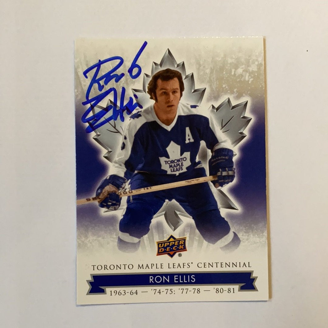 Ron Ellis - Autographed Card Leaf Centennial