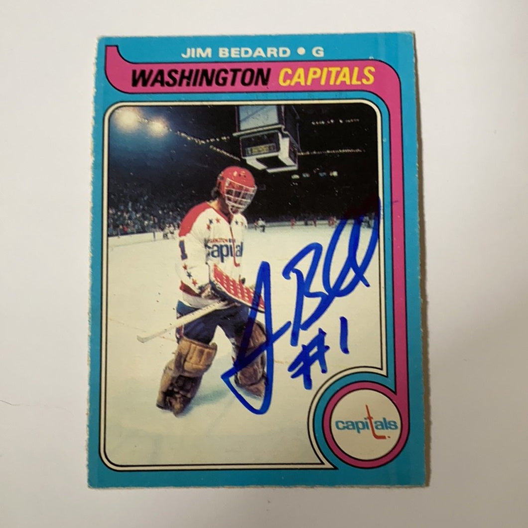 Jim Bedard - Autographed Card 1979-80 Opc