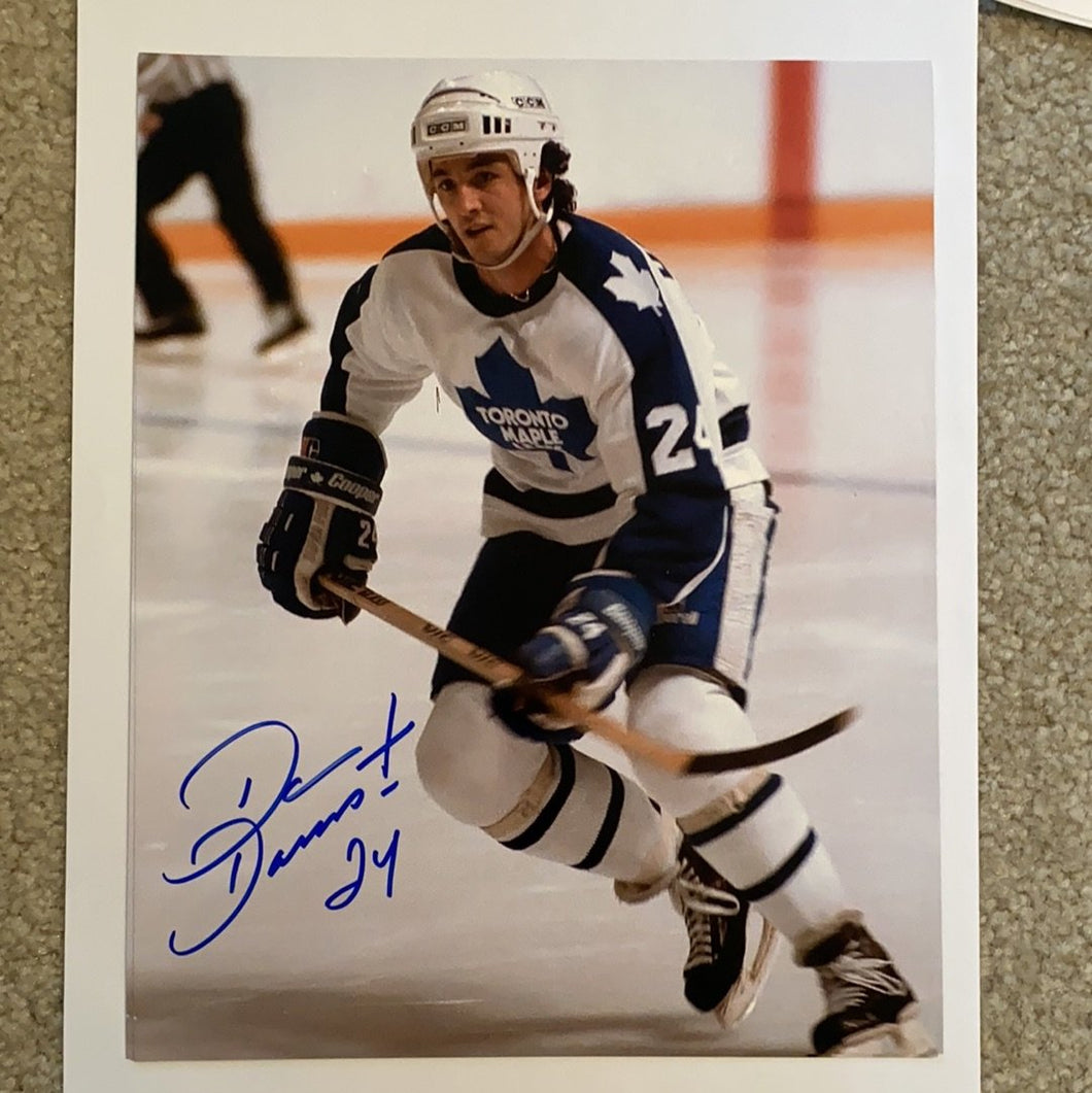 Dan Daoust- Autographed 8X10 Photo - Toronto Maple Leafs