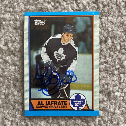 Al Iafrate - Autographed Card 1989-90 Topps