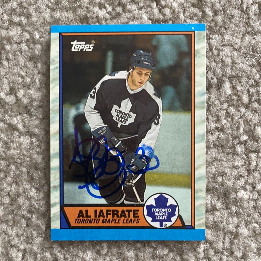 Al Iafrate - Autographed Card 1989-90 Topps