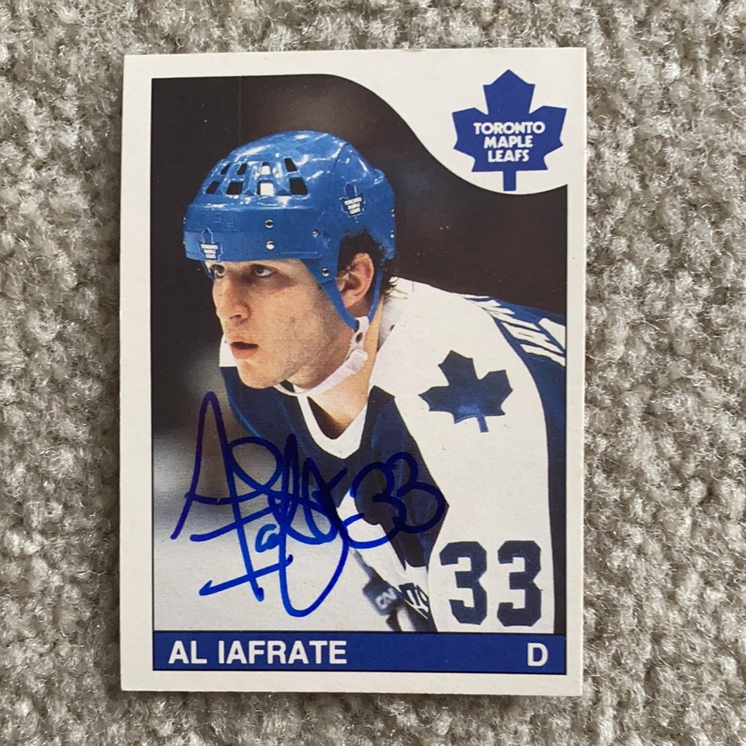 Al Iafrate - Autographed Card 1985-86 Opc Rookie