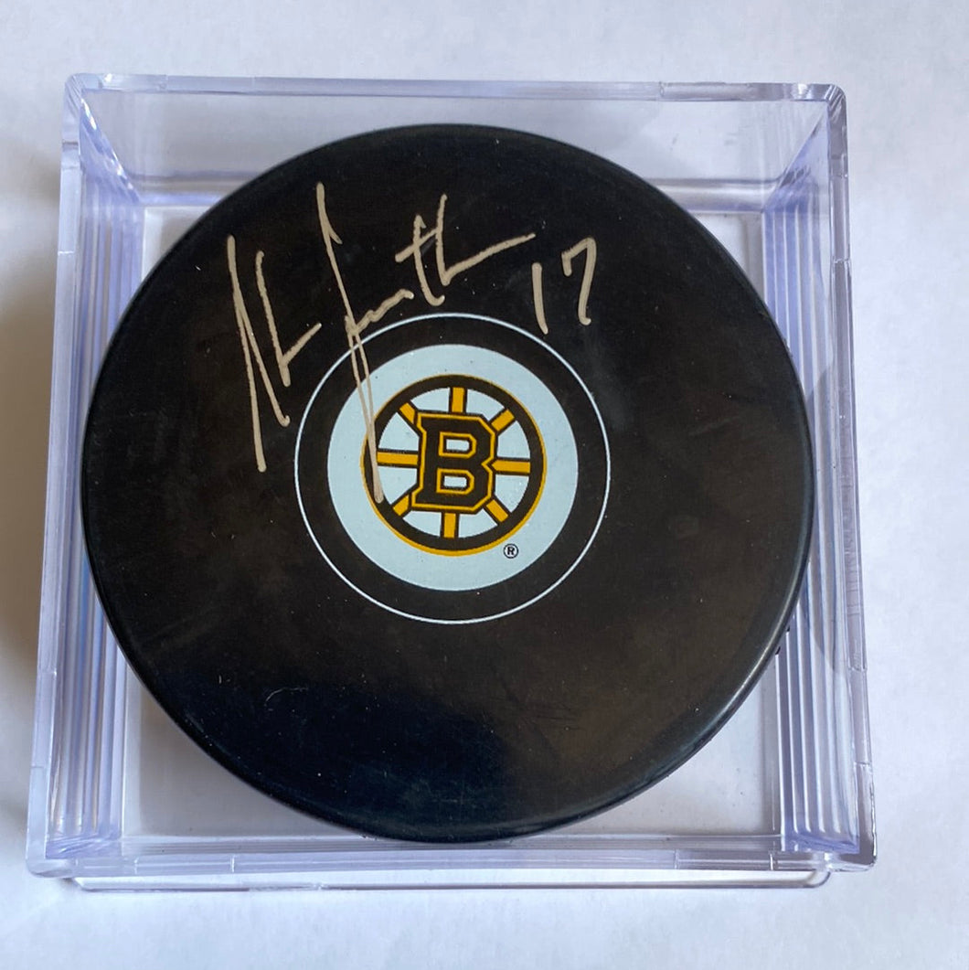 Stan Jonathan - Autographed Puck Boston Bruins