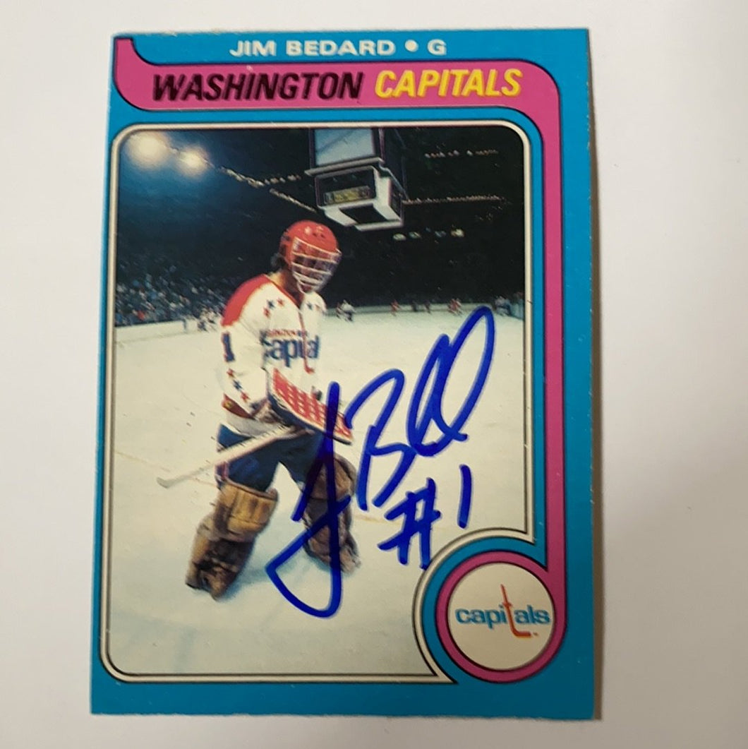 Jim Bedard - Autographed Card 1979-80 Opc