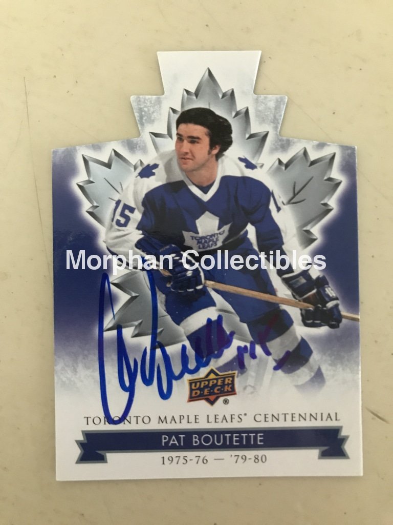 Pat Boutette - Upper Deck Leaf Centennial #8 Die Cut Card