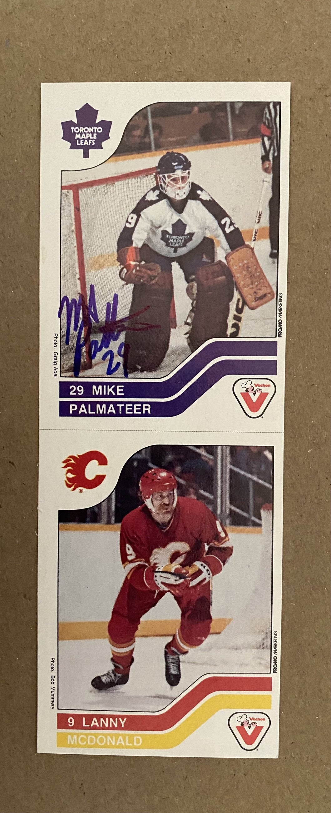 Mike Palmateer - Autographed Card Vachon