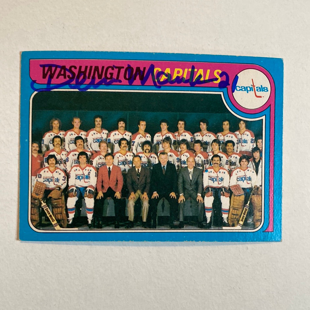 Dennis Maruk - Autographed Card 1979/80 Opc Team