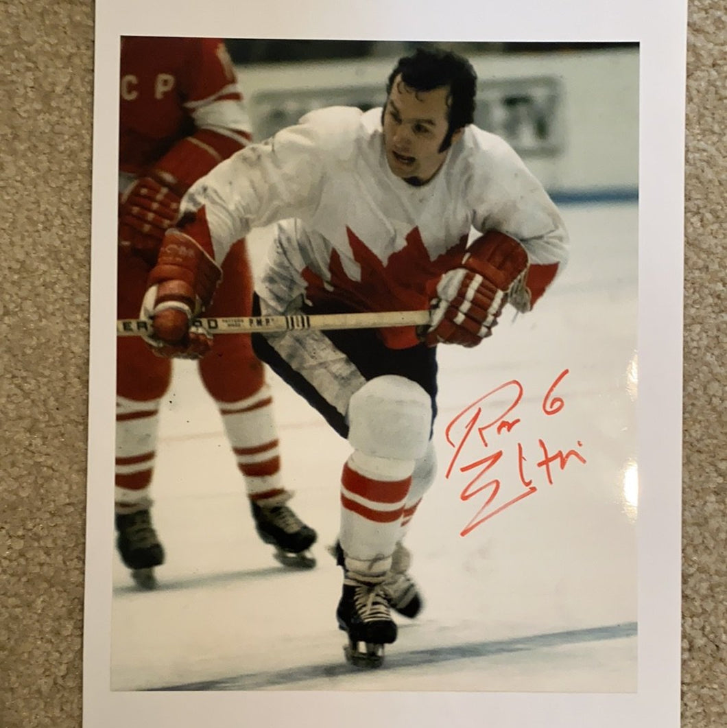 Ron Ellis - Autographed 8X10 Photo Team Canada 1972