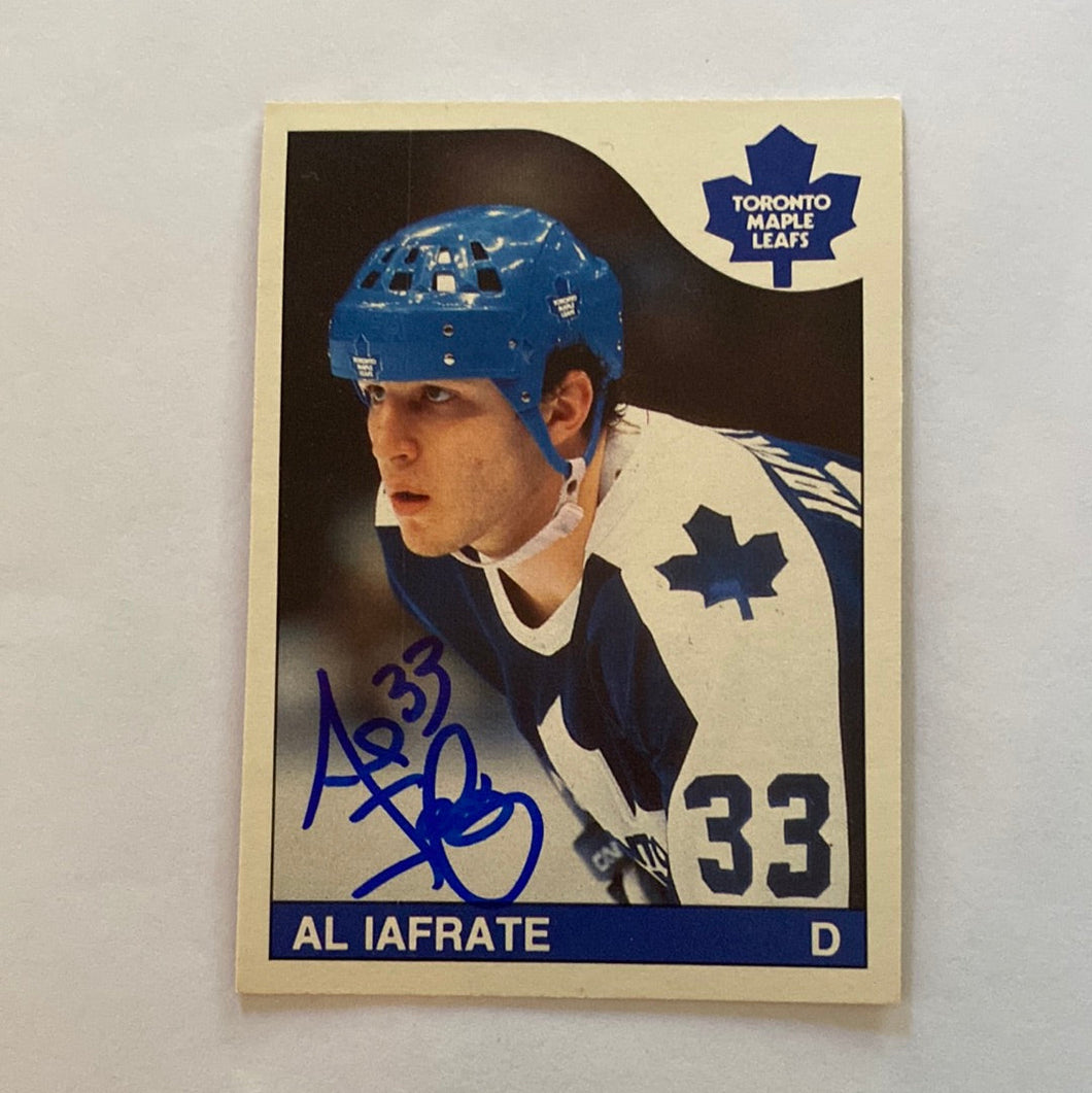 Al Iafrate - Autographed Card 1985-86 Opc Rookie