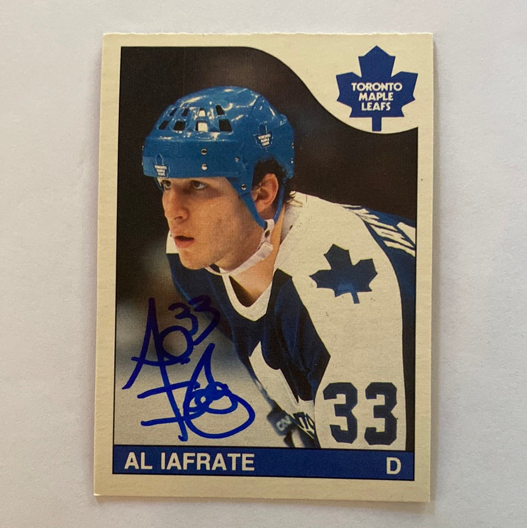 Al Iafrate - Autographed Card 1985-86 Opc Rookie