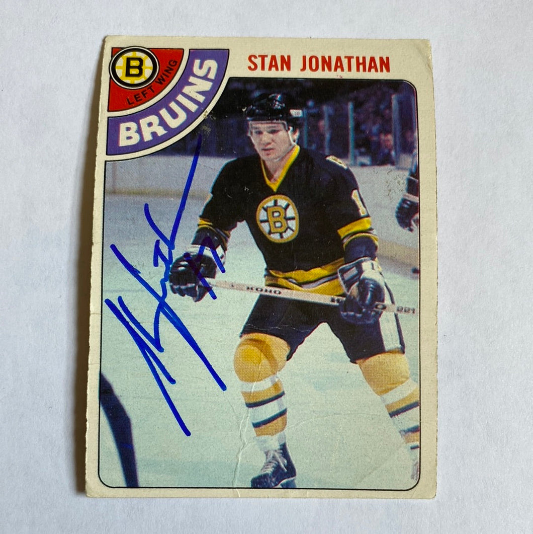Stan Jonathan - Autographed Card Opc 1978-79