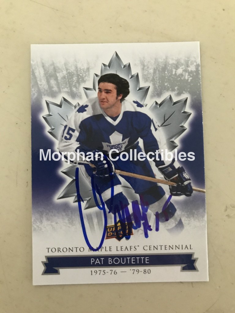 Pat Boutette - Upper Deck Leaf Centennial #3 Card