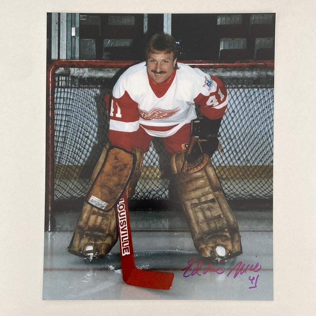Eddie Mio - Autographed 8X10 Photo Detroit Red Wings