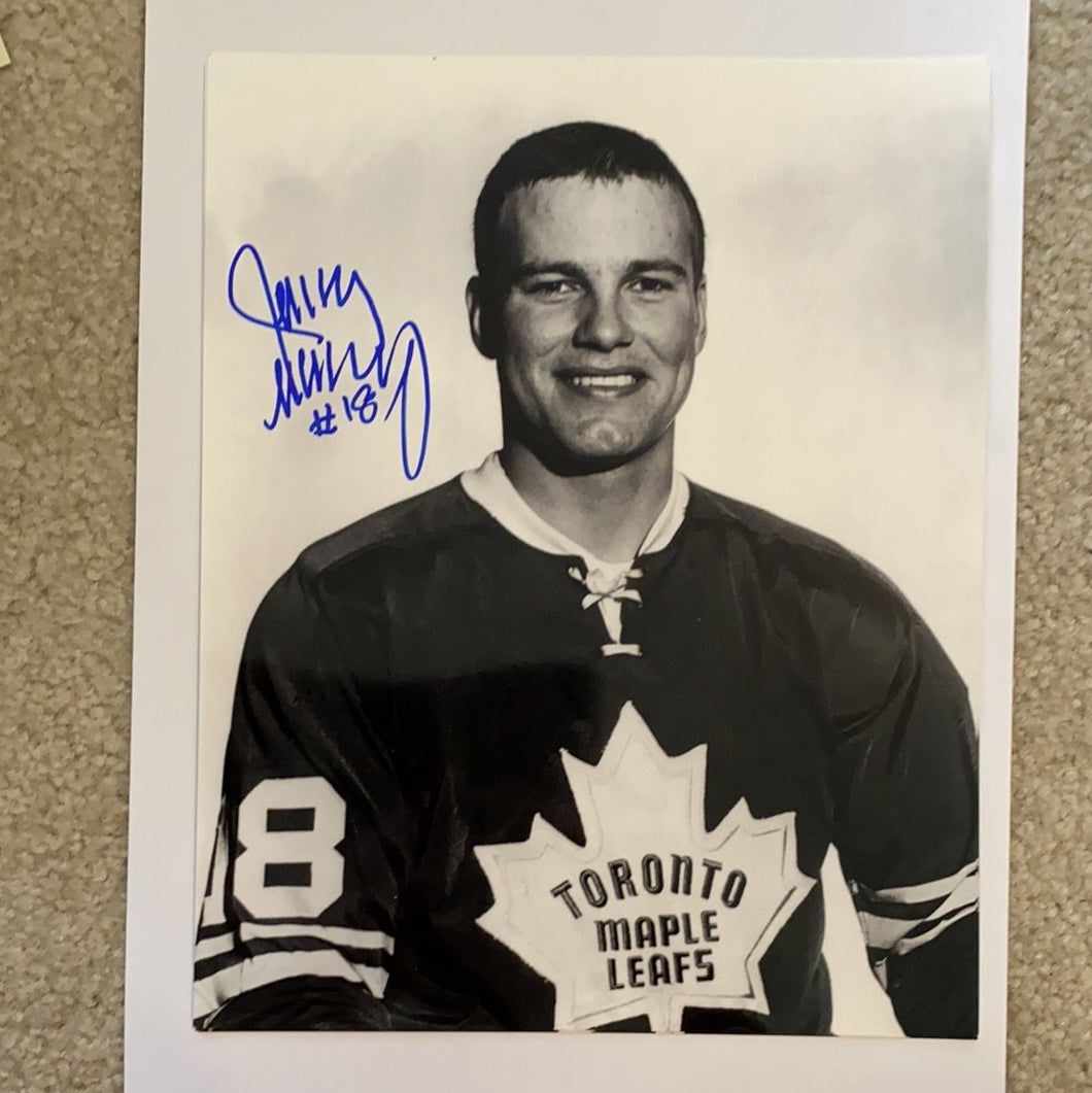 Jim Mckenny - Autographed 8X10 Photo Toronto Maple Leafs