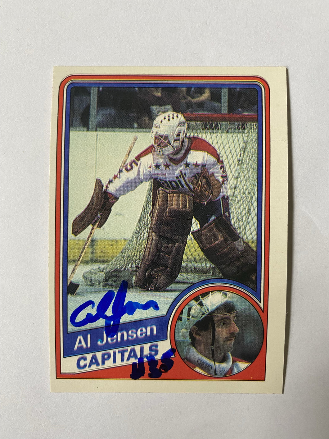 Al Jensen - Signed Card 1984-85 Opc