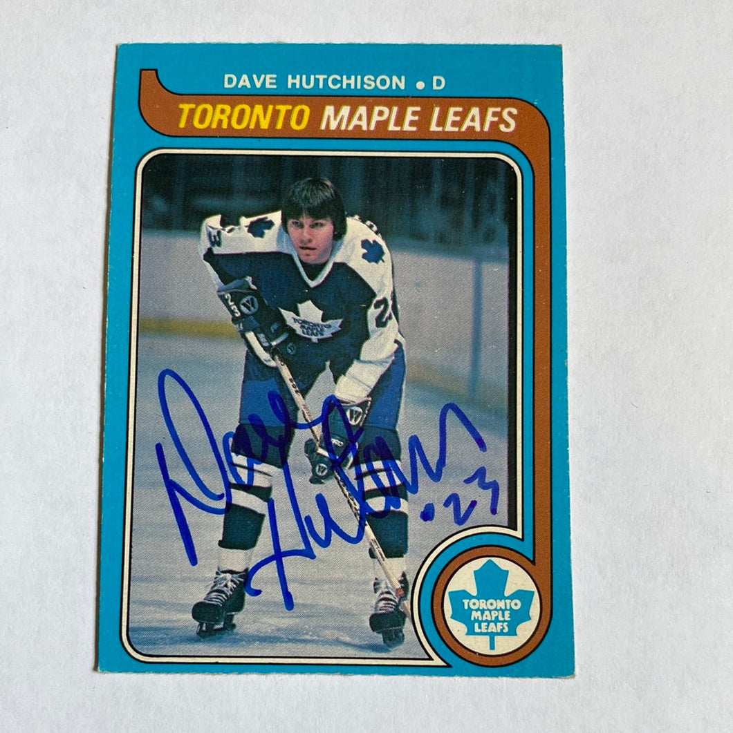 Dave Hutchison - Autographed Card 1979-80