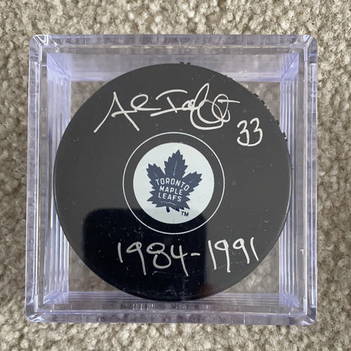 Al Iafrate - Autographed Toronto Maple Leafs Puck