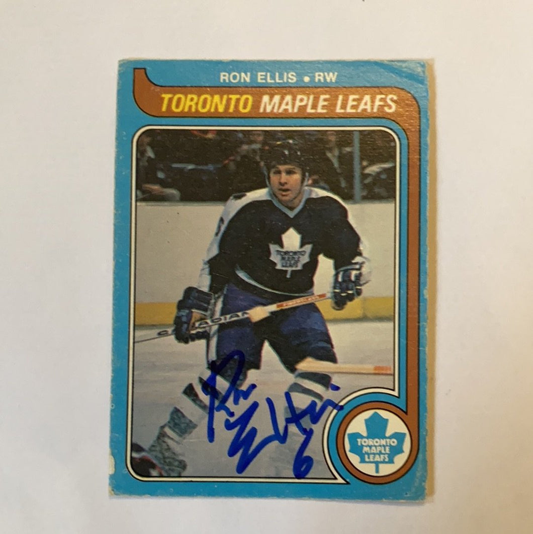 Ron Ellis - Autographed Card 1979-80 Opc