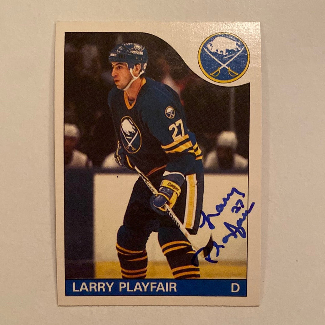 Larry Playfair - Autographed Card Opc 1985-86