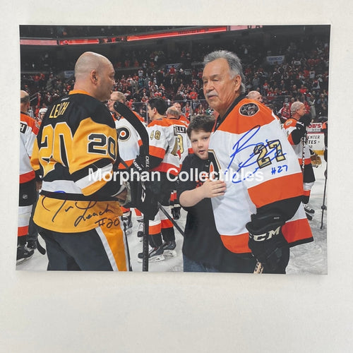 Jamie And Reggie Leach - Autographed 8X10 Photo Stanley Cup