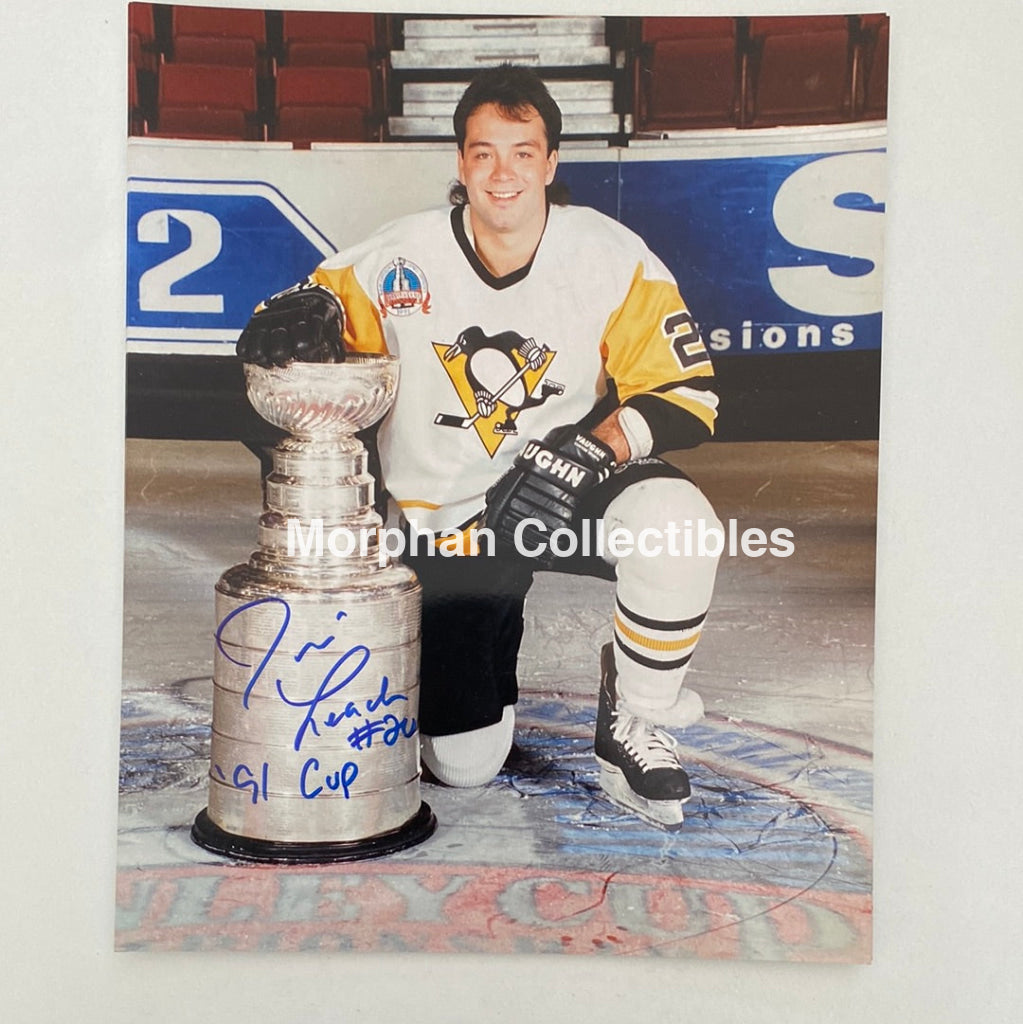 Jamie Leach - Autographed 8X10 Photo Pittsburg Penguins
