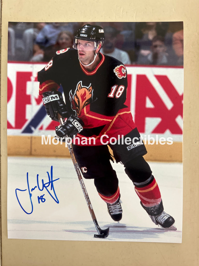 Jamie Wright - Autographed 8x10 Photo - Calgary Flames Photo