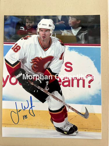 Jamie Wright - Autographed 8x10 Photo - Calgary Flames Photo