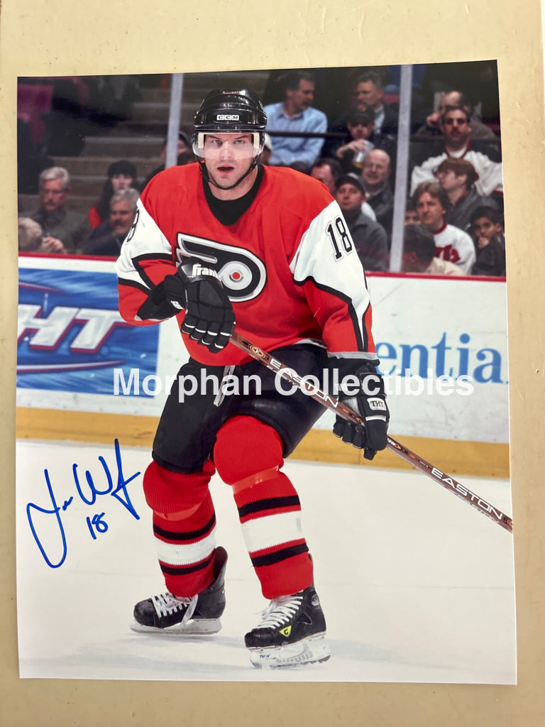 Jamie Wright - Autographed 8x10 Photo - Philadelphia Flyers Photo