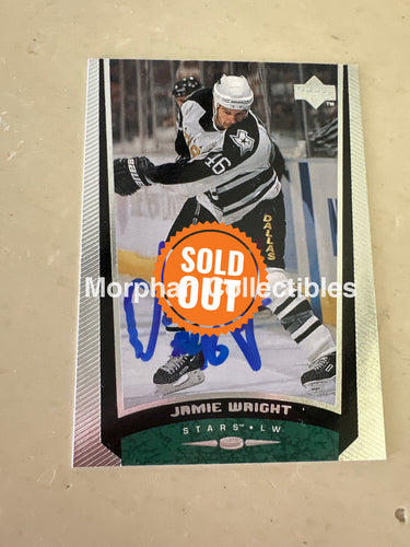 Jamie Wright - Autographed Card - 1998-99 Upper Deck Card